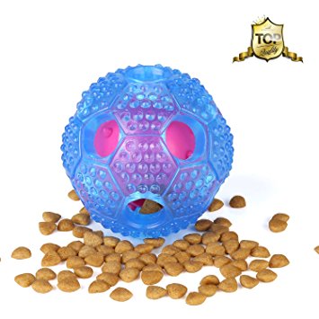 ONSON Interactive Dog Toy - IQ Treat Ball Food Dispensing Toys for Small Medium Large Dogs Durable Chew Ball - Nontoxic Rubber and Bouncy Dog Ball