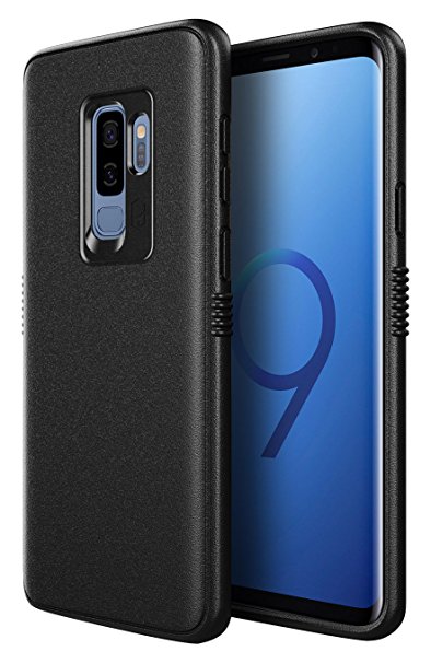 PATCHWORKS TPU PC Hybrid Dual Material Matte Extreme Grip Slim Fit with Added Air Pocket and Drop Tested Hard Case for Galaxy S9 Plus