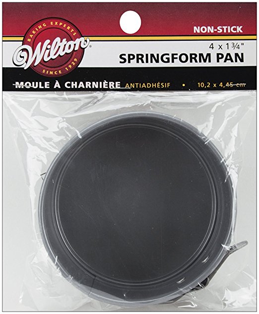 Wilton 2105-1830 Mini Springform Pan, 4 by 1 3/4-Inch