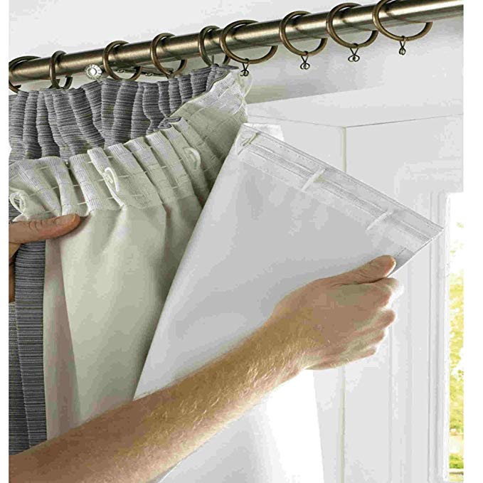 rejuvopedic SRC 66" width x 54" drop, Blackout Thermal Curtain Lining. ***Now Includes 20 Curtain Hooks ***