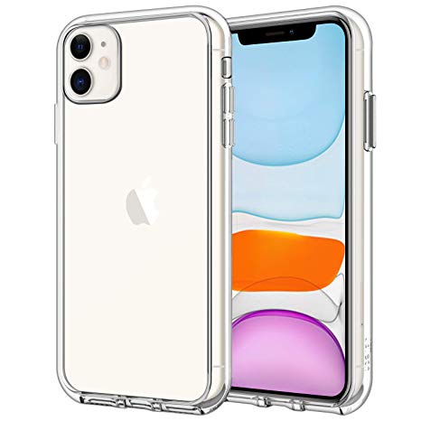 JETech Case for iPhone 11 (2019), 6.1-Inch, Shock-Absorption Bumper Cover, Anti-Scratch Clear Back, HD Clear