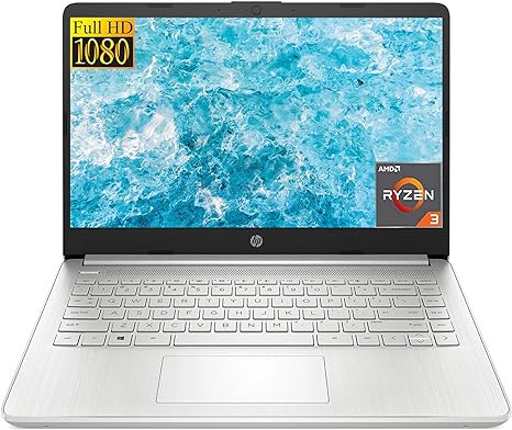 HP 2023 Newest Laptop for Productivity and Entertainment, 14" FHD Display, AMD Ryzen 3-3250U Processor, 16GB RAM, 512GB SSD, 10 Hrs Long Battery Life, WiFi, Bluetooth, Webcam, Windows 11 Home