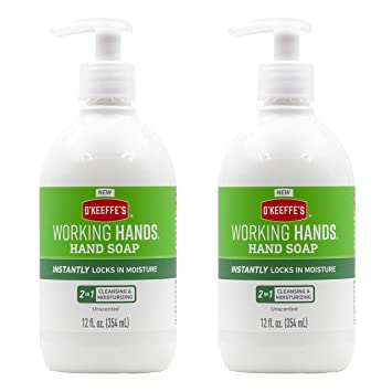 O'Keeffe's Working Hands Moisturizing Hand Soap, 12 ounce (Pack of 2)