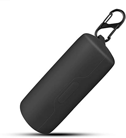 LiZHi Silicone Case Cover for Bose SoundSport Free 2019, Portable Carrying Silicone case, Full Body Protection case with Carabiner, Anti-Lost & Shockproof case Cover (Bose-Black)