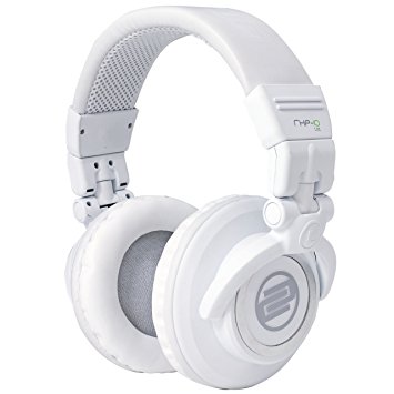 Reloop RHP-10 LTD Professional DJ Headphones with Rotating Ear Cups, Closed, White
