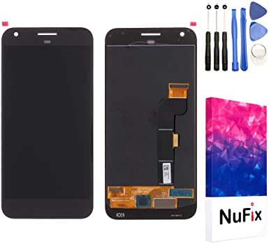NuFix LCD Replacement for Google Pixel XL 5.5" Screen Glass LCD Display Touch Digitizer Assembly with Adhesive and Tools Pixel XL G-2PW2100 G-2PW2200 G-2PW2100 G-2PW2200 Black