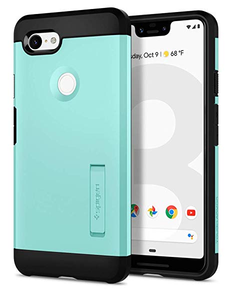 Spigen Tough Armor with Extreme Heavy Duty Protection and Air Cushion Technology Designed for Google Pixel 3 XL Case (2018) - Mint