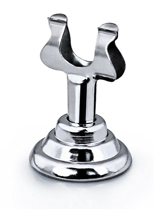 New Star Foodservice 23428 Harp Style Place Card / Table Number Holder, 1.5 inch, Silver, Set of 12
