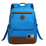 Oiwas Laptop Backpack lightweight water-resistant unisex laptop backpack blue