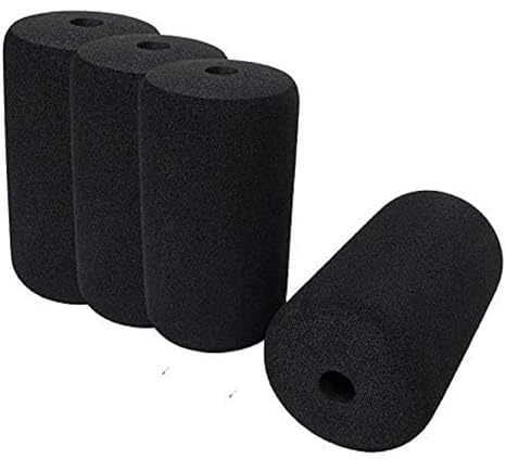 SE Gym Machine Soft Rubber Foam Roller (Set of 4 Pcs)