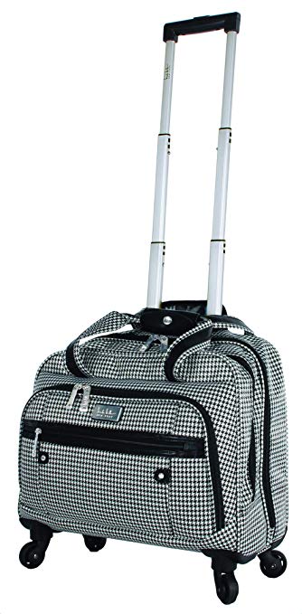 Nicole Miller Taylor Carry On Spinner Briefcase (Taylor Black/White Plaid)