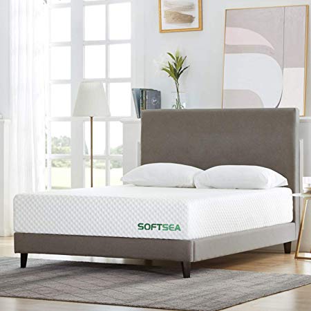 Full Size Mattress, SOFTSEA 12 inch Cooling-Gel Memory Foam Mattress in a Box for a Medium Comfort, Breathable Bed Mattress with CertiPUR-US Certified Foam, No Set-up, Easy Assembly, 10 Year Warranty