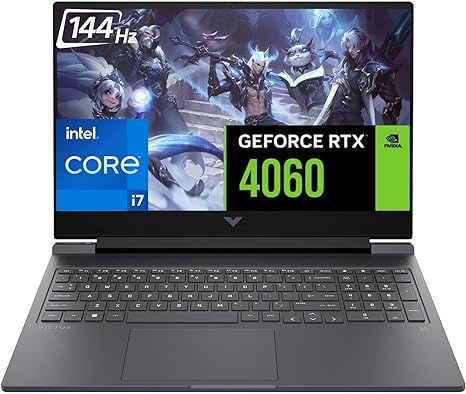 HP Victus 16.1" FHD 144Hz Display Gaming Laptop, Intel Core i7-13700HX, NVIDIA GeForce RTX 4060, 64GB DDR5 RAM, 1TB PCIe SSD, Wi-Fi 6, RJ-45, HDMI, Webcam, Backlit KB, Windows 11 Home