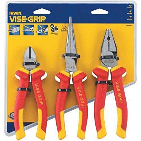 Irwin Tools 10505519NA  3 Piece Insulated Plier Set