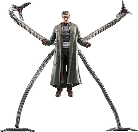 Marvel Legends Series Doc Ock, Spider-Man: No Way Home Collectible, Deluxe 6-Inch Action Figure, 4 Accessories, Ages 4 and Up