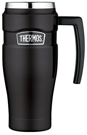 Thermos Stainless Steel King Travel Mug, 470 ml - Matt Black