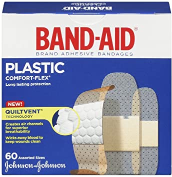 Band-Aid Plastic Comfort-Flex Assorted Strips Bandage Family Pack