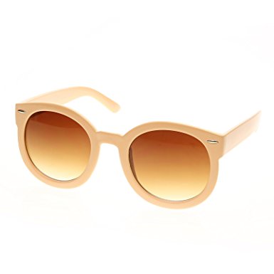 zeroUV - Womens Plastic Sunglasses Oversized Retro Style with Metal Rivets