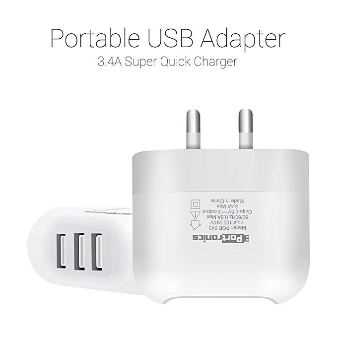 Portronics POR543 Portable USB Adapter (White)