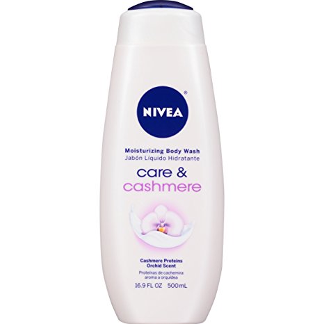 NIVEA Care and Cashmere Moisturizing Body Wash 16.9 Fluid Ounce (Pack of 3)