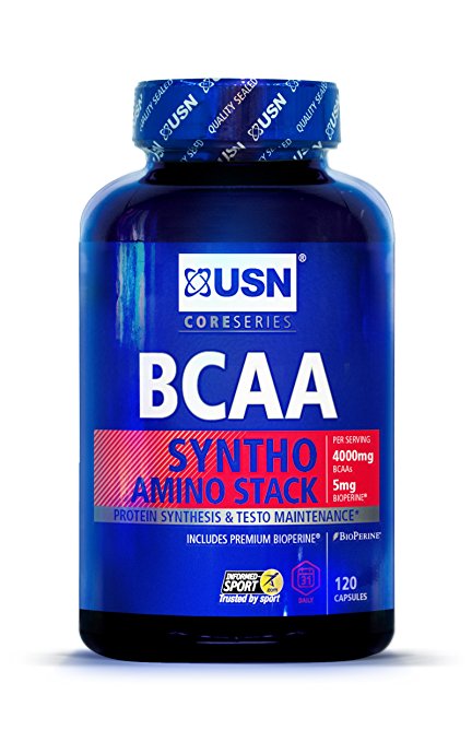 USN BCAA Syntho Stack Essential Amino Acid Stack Capsules - Tub of 120