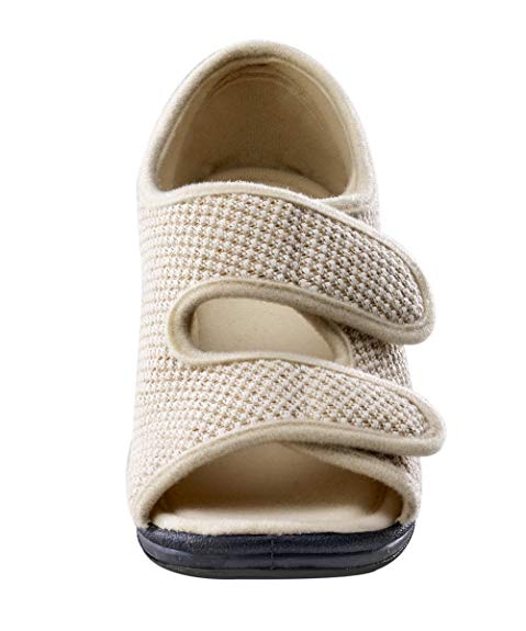 Silvert's Womens Comfortable Indoor/Outdoor Sandals with Adjustable Fastener