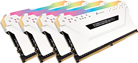 Corsair Vengeance RGB PRO 32GB (4x8GB) DDR4 3600MHz C18 LED Desktop Memory, White