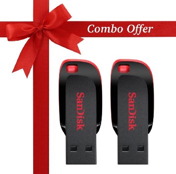 SanDisk Cruzer 16GB 8GB x 2 Cruzer Blade USB 20 Flash Drive Jump Drive Pen Drive SDCZ50 - Two Pack