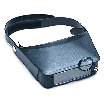 Head Band Magnifier Magnifying Glass Headband Dual Lens Flip Visor Magnification