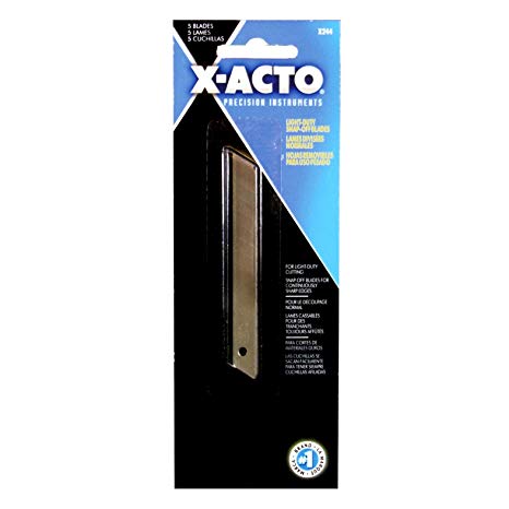 ELMERS X-Acto Light Duty Blades,Carded (X244)