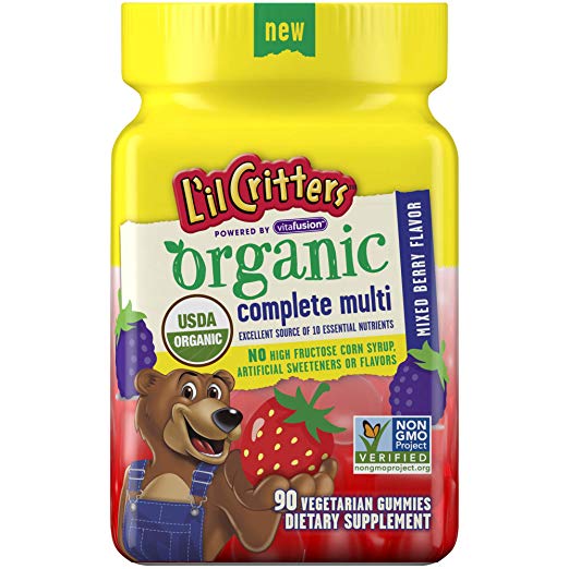 L'il Critters Organic Complete Multivitamin Gummies for Kids, 90ct
