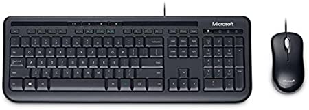 Microsoft APB-00002 Wired Desktop 600 - Keyboard and Mouse (English)