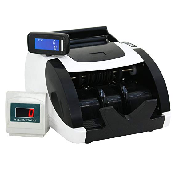 ZENY Currency Cash Bill Counter Automatic Money Counting Machine UV Detection & MG Counterfeit Bill Detection