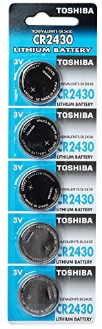 Toshiba Cr2430 3v Lithium Battery 1pack (5pcs) Batteries