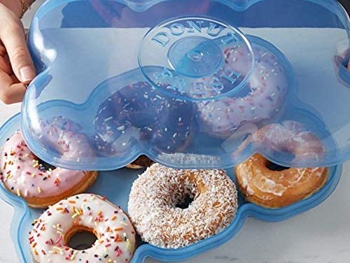 Donut Fresh Container - by Touch Up Cup - 6 Fresh Donut Keeper, Holder & Airtight Kitchen & Pantry Organization and Storage. Keeps donuts fresh for longer - As Seen on Shark Tank