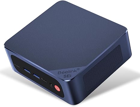 Beelink SEi12 Mini PC, i7-12650H (10C/16T, up to 4.7GHz) 12th Gen CPU Mini Desktop Computer, 32GB RAM 500GB SSD, Dual Displays, 4K HDMI 2.0, WiFi 6, BT5.2, USB3.2, Preinstalled OS