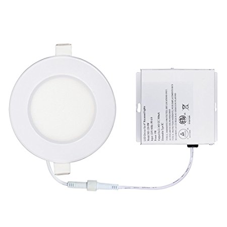 Recessed Ceiling Downlight, Lineway 9W 4" Dimmable Down Light, IC Rated Air Tight, 3000K Warm White, 750 Lumen (1 Pack)
