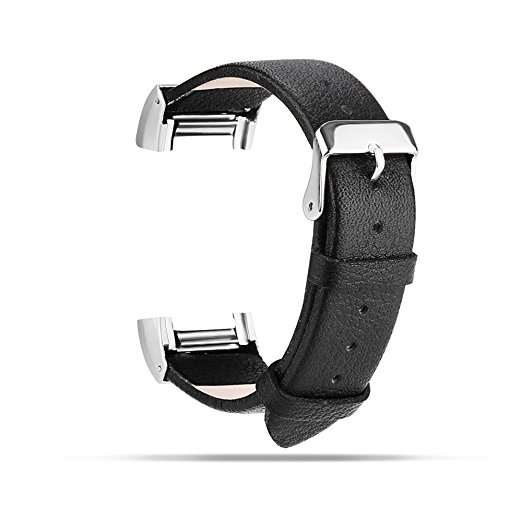 For Fitbit Charge 2 Bands, Genuine Leather Replacement Bands for Fitbit Charge 2