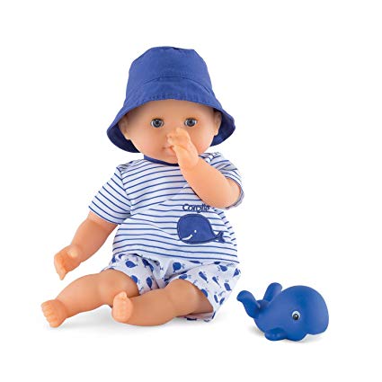 Corolle Mon Premier Poupon Bebe Bath Boy Toy Baby Doll, Blue