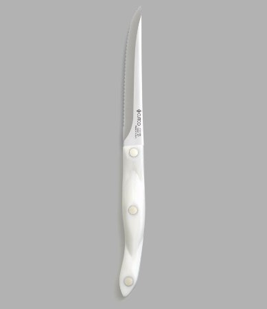 CUTCO Model 1721 Trimmer with White "Pearl" handle.......4.9 High Carbon Stainless blade and 5.1" handle....... in factory-sealed plastic bag.
