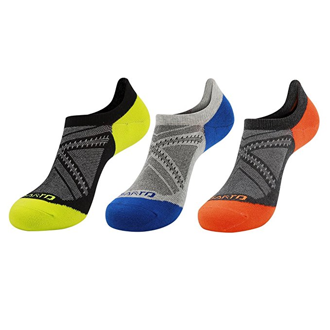 Breathable Ankle Sock - Coolmax Invisible Crew Socks with Wicking Ventilating Mesh Design - Comfortable Low Cut Sock with Cushioned Padding Ideal for Outdoor Walking Running Sports Trainer Travel - Men Size UK 6-10 EUR 39-44