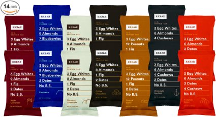 RxBar Protein Bar 14 Pack - Minimal Ingredients That Are All 100% Real Food w/ No Processed Fillers (Variety)