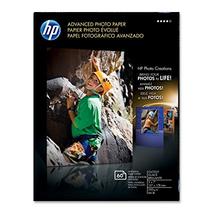 HP Advanced Photo Paper, Glossy (60 Sheets, 5 x 7 Inch)