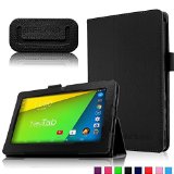 Infiland NeuTab N7 Pro 7 Tablet case Folio PU Leather Slim Stand Case Cover for NeuTab N7 Pro 7 Google Android 44 KitKat Quad Core Tablet  Black