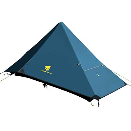 GEERTOP Ultralight 1 Person Backpacking Tent 4 Season Outdoor Waterproof Single Tent for Camping, Hiking, Climbing, Backpack Travel (Exclude Trekking Poles)