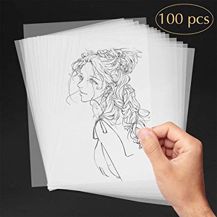 Aodoor Tracing Paper, Natural transparent trace paper A4 for tracing, architecture,design,graphic, scrapbooking, tracing,Laser printing (100 Sheets)
