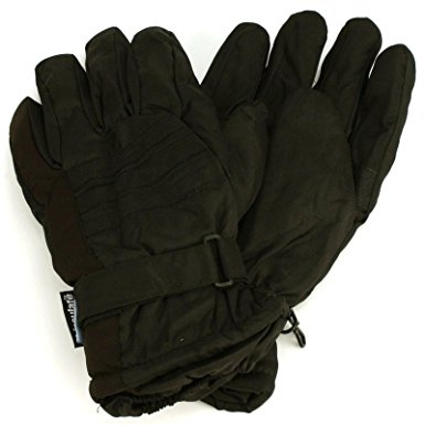 Men's Winter Thinsulate 3M Waterproof Hook&Loop Ski Wrist Cover Gloves