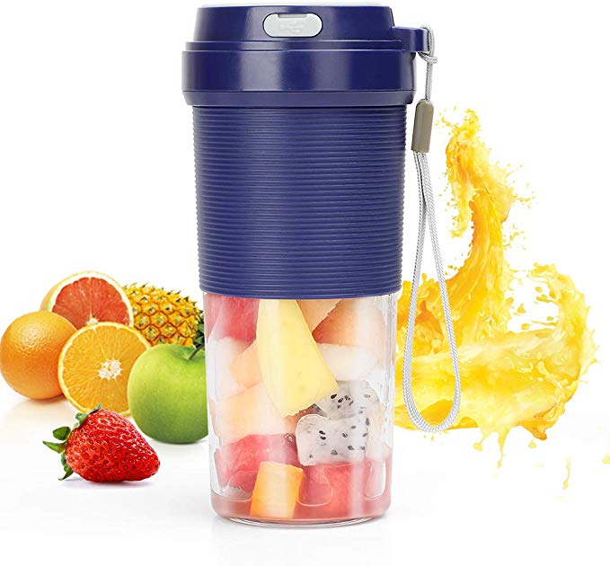 POWERGIANT Portable Blender, Cordless Mini Personal Juicer Cup USB Rechargeable Electric Fruit Juicer Smoothie Maker Mini Blender for Home, Office, Sports, Travel, Outdoors (300ML)