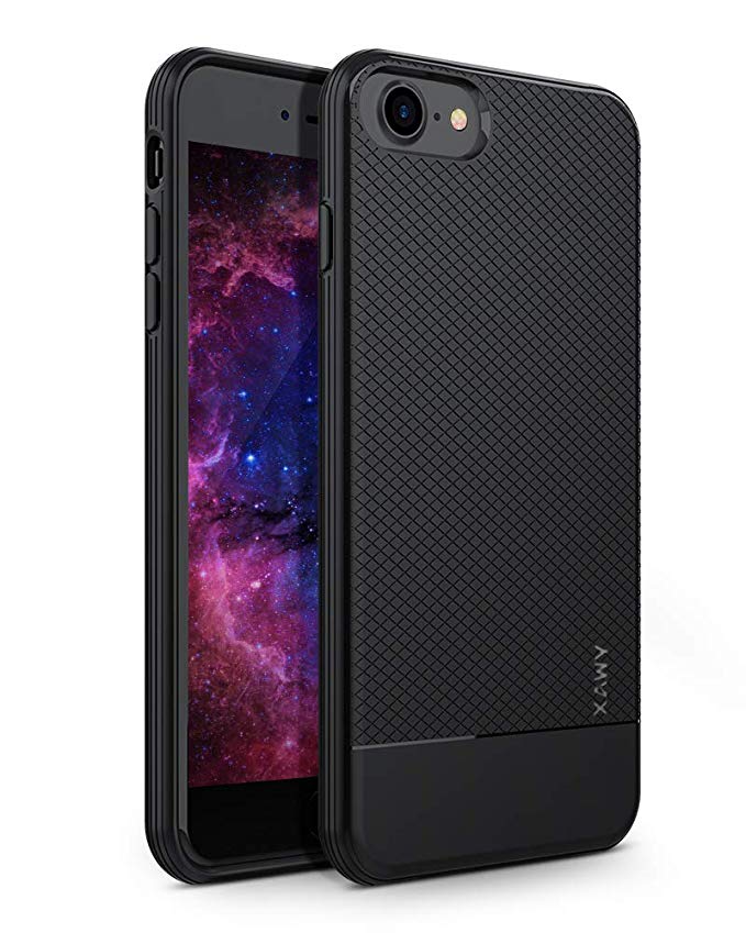 TOBOS Xawy iPhone 6 Case, iPhone 6s Case, Slim Fit Shell Hard Soft Feeling Full Protective Anti-Scratch&Fingerprint Cover Case Compatible with iPhone 6/6s (Black)