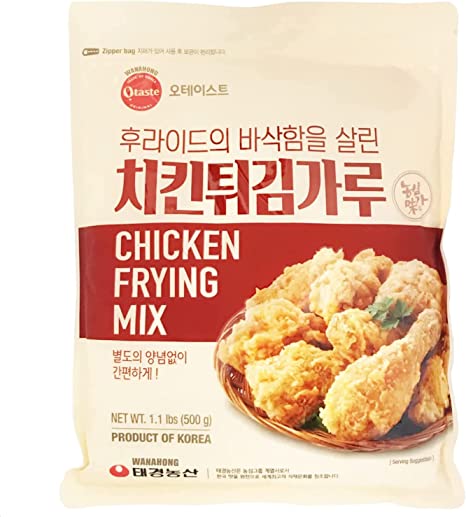 WaNaHong Nongshim Korean Fried Chicken Pre-Mixed Batter Flour 500g | Easy-to-use, Resealable Bag